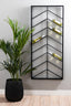 Light & Living Accessories Wine rack 16 bottles 70x6x160 cm MALBEO black House of Isabella UK