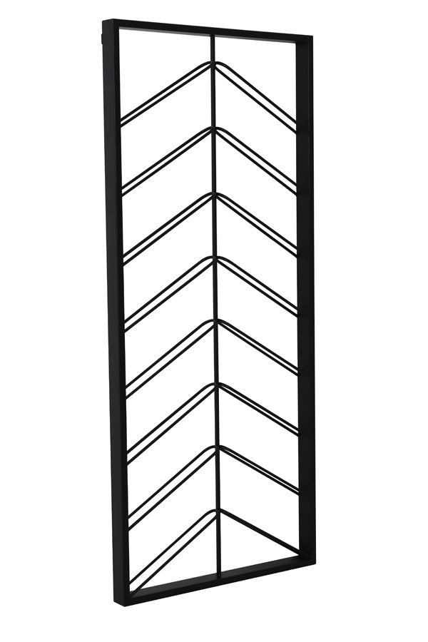 Light & Living Accessories Wine rack 16 bottles 70x6x160 cm MALBEO black House of Isabella UK