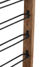Light & Living Accessories Wine rack 6 bottles 40x6x80 cm SORRENTO wood brown+matt blck House of Isabella UK