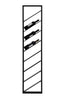 Light & Living Accessories Wine rack 8 bottles 36x6x160 cm MALBEO black House of Isabella UK