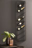 Light & Living Accessories Wine rack 8 bottles 36x6x160 cm MALBEO black House of Isabella UK