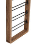 Light & Living Accessories Wine rack 8 bottles 40x6x120 cm SORRENTO wood brown+mtt blck House of Isabella UK