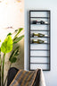 Light & Living Accessories Wine rack 8 bottles 42x6x120 cm MACABEN black House of Isabella UK