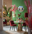 Light & Living Dining Table 100x78 cm LEYDA marble white-antique bronze House of Isabella UK