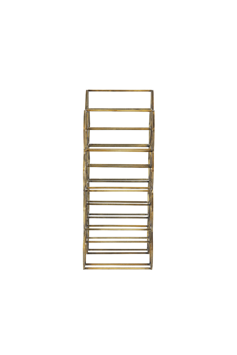 Light & Living Furniture Wine rack 12 bottles 30x18x46 cm SALBRIS antique bronze House of Isabella UK
