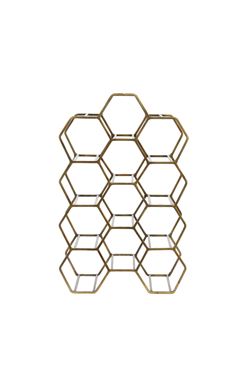 Light & Living Furniture Wine rack 12 bottles 30x18x46 cm SALBRIS antique bronze House of Isabella UK