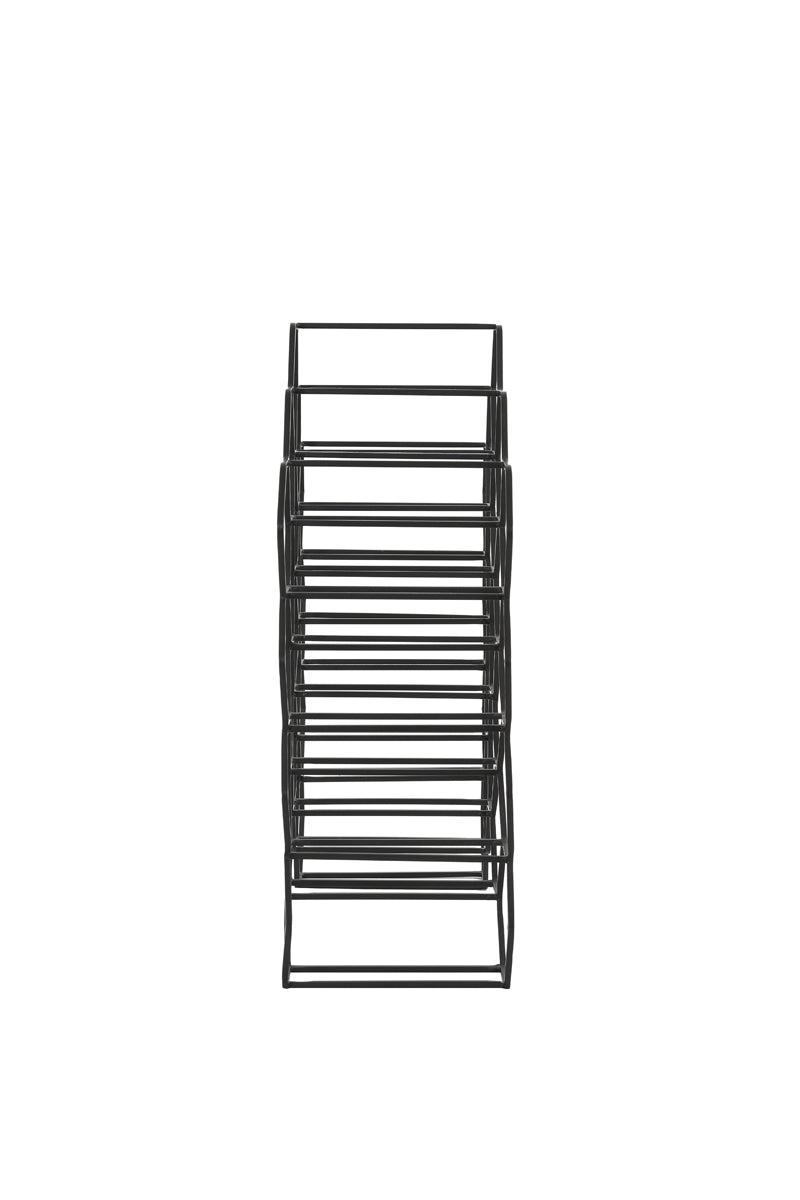 Light & Living Furniture Wine rack 20 bottles 48x18x52 cm SALBRIS matt black House of Isabella UK