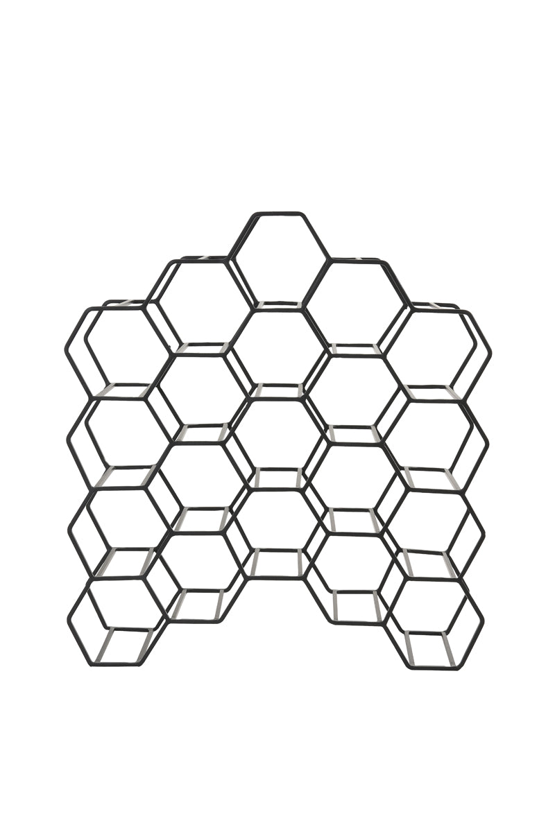 Light & Living Furniture Wine rack 20 bottles 48x18x52 cm SALBRIS matt black House of Isabella UK