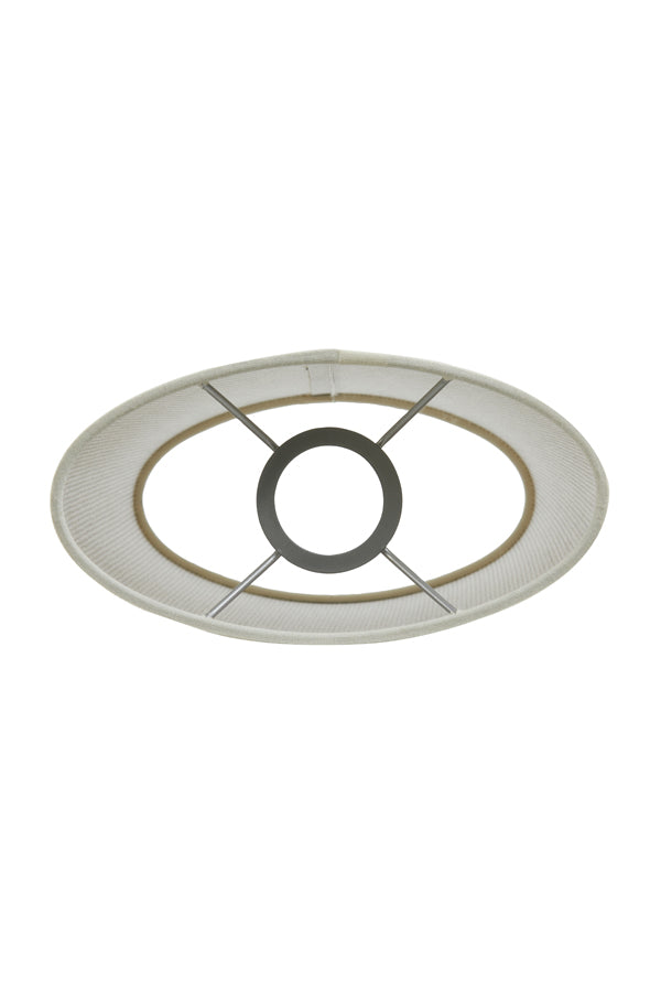 Light & Living Lamp Shades Shade ellips slim high 21-17,5-23 cm BRESKA pearl white House of Isabella UK