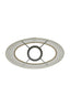 Light & Living Lamp Shades Shade ellips slim high 21-17,5-23 cm BRESKA pearl white House of Isabella UK