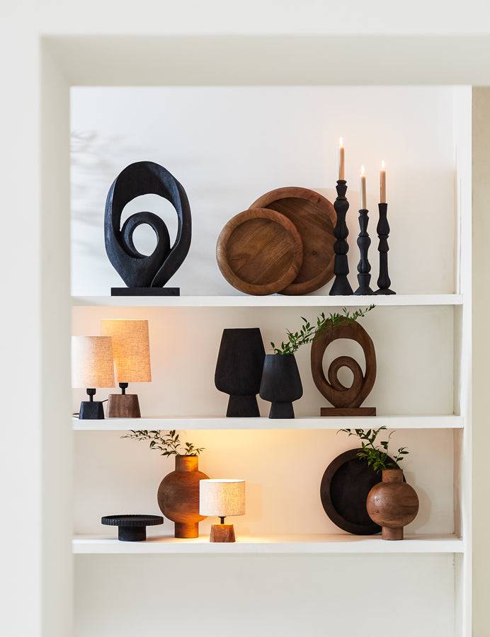 Light & Living Lamp Shades Shade ellips slim high 21-17,5-23 cm LIVIGNO natural House of Isabella UK
