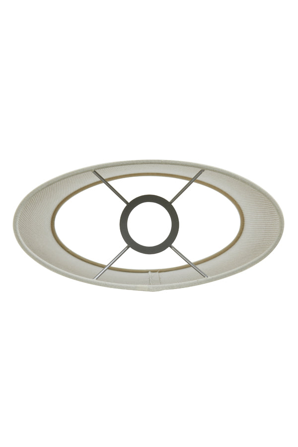 Light & Living Lamp Shades Shade ellips slim high 25-21-28 cm BRESKA pearl white House of Isabella UK