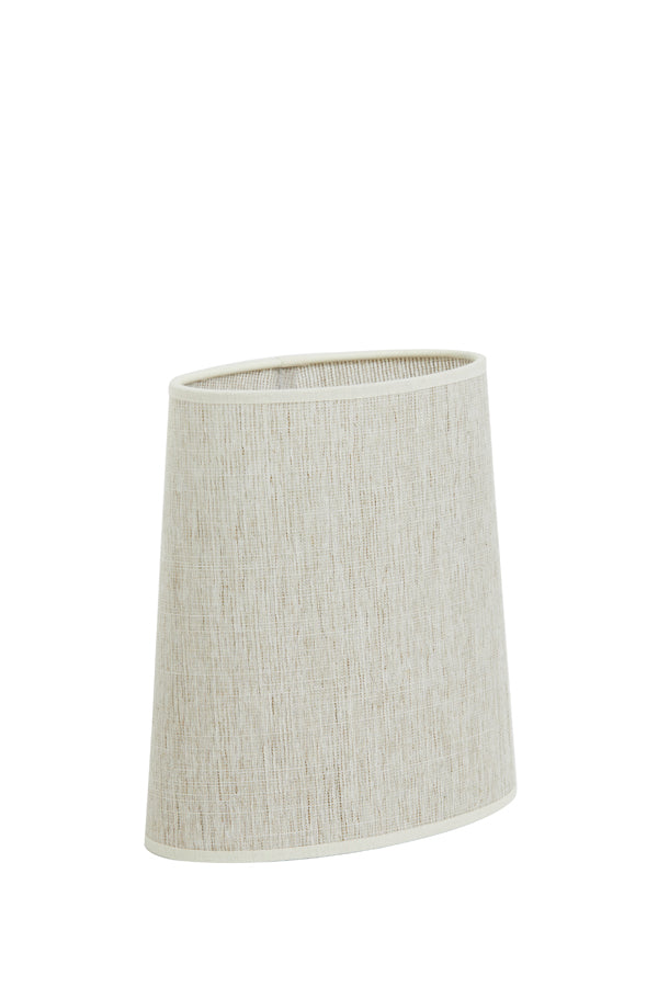 Light & Living Lamp Shades Shade ellips slim high 25-21-28 cm BRESKA pearl white House of Isabella UK