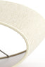 Light & Living Lamp Shades Shade ellips slim high 35-30-36 cm BRESKA pearl white House of Isabella UK