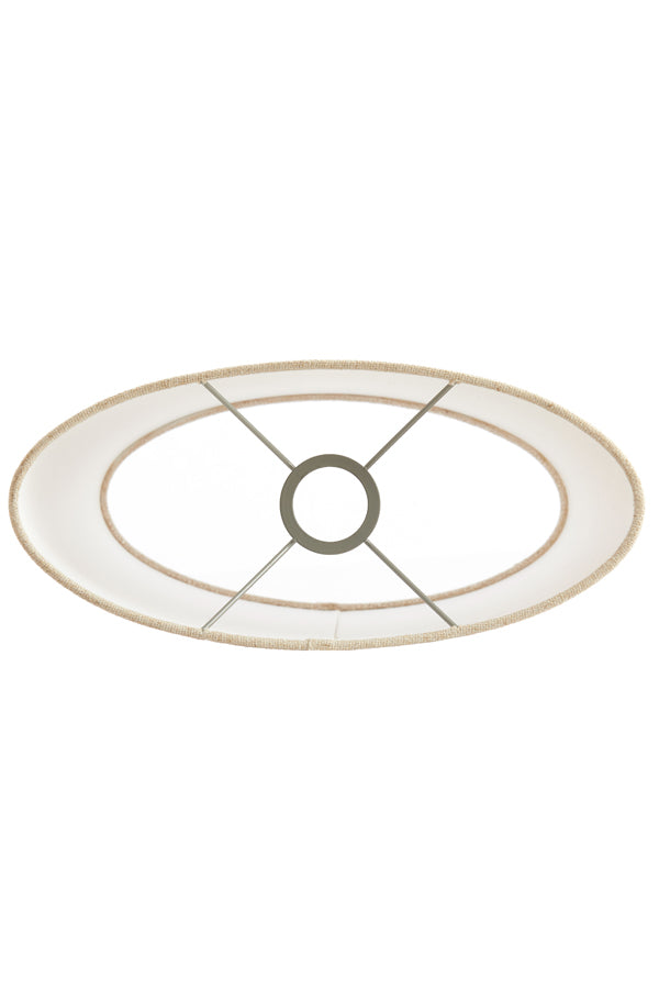 Light & Living Lamp Shades Shade ellips slim high 35-30-36 cm LIVIGNO natural House of Isabella UK