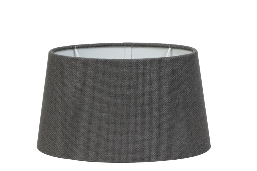 Light & Living Lamp Shades Shade n-ellips 21-17,5-12 cm LIVIGNO dark grey House of Isabella UK