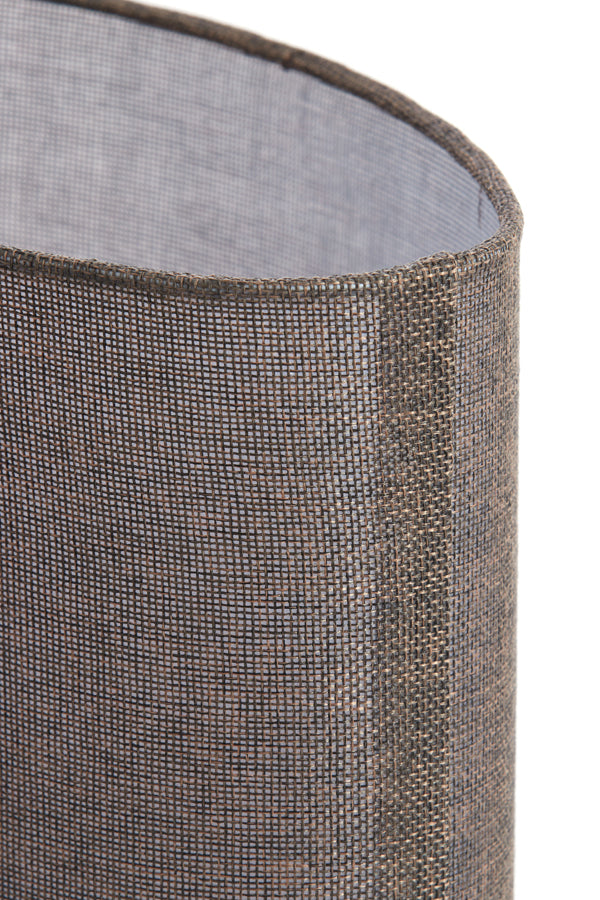 Light & Living Lamp Shades Shade oval 30-15-25 cm BRANFO linen dark brown House of Isabella UK