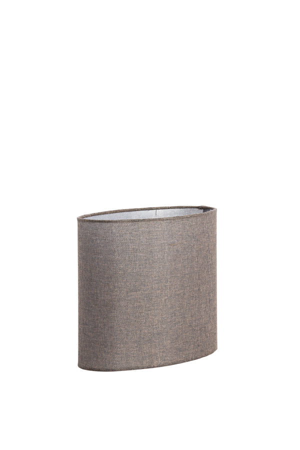 Light & Living Lamp Shades Shade oval 30-15-25 cm BRANFO linen dark brown House of Isabella UK