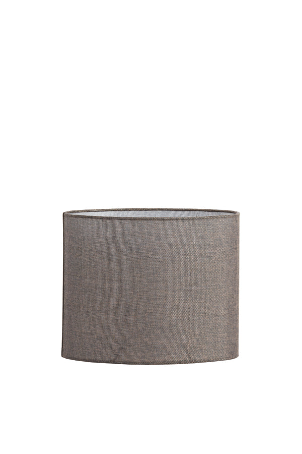 Light & Living Lamp Shades Shade oval 30-15-25 cm BRANFO linen dark brown House of Isabella UK