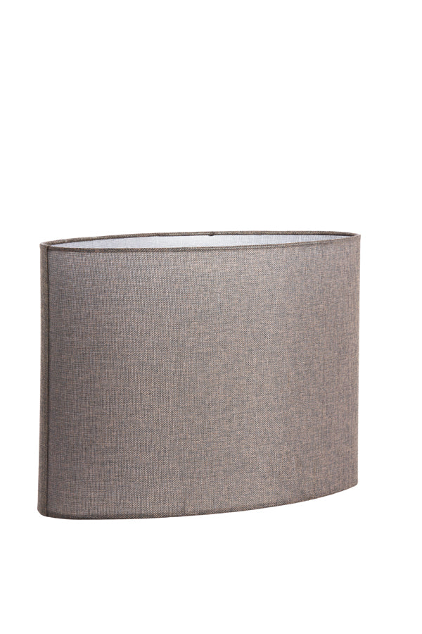 Light & Living Lamp Shades Shade oval 45-21-32 cm BRANFO linen dark brown House of Isabella UK