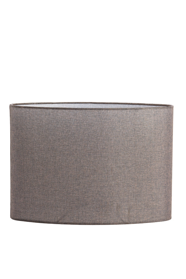 Light & Living Lamp Shades Shade oval 45-21-32 cm BRANFO linen dark brown House of Isabella UK