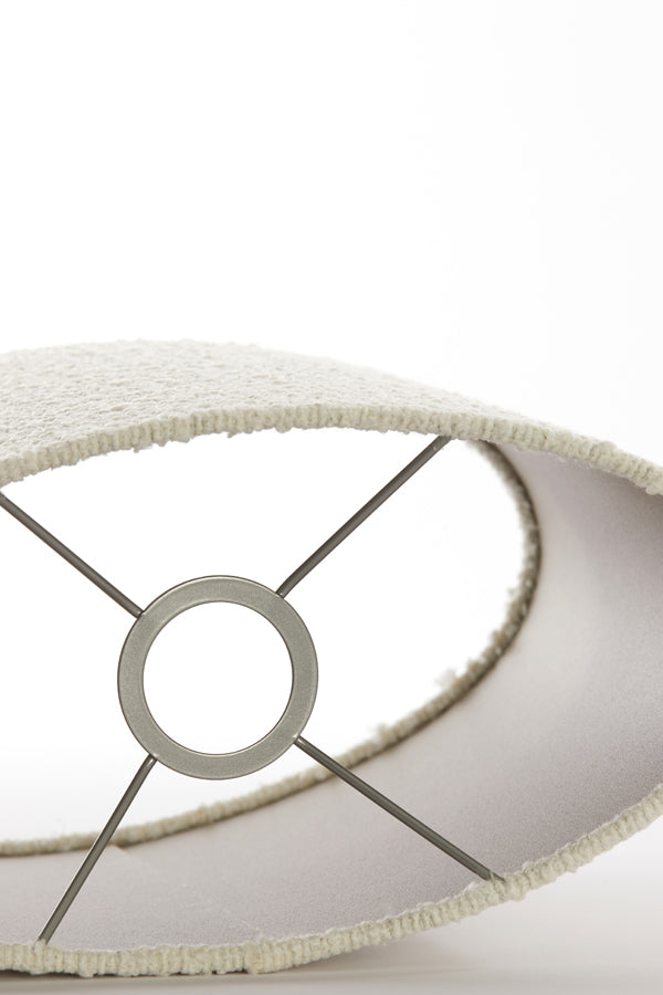 Light & Living Lamp Shades Shade oval straight slim 30-15-25 cm BOLERO white House of Isabella UK