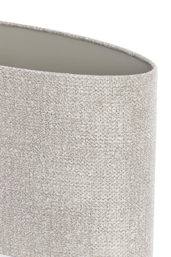 Light & Living Lamp Shades Shade oval straight slim 30-15-25 cm BRANDY beige House of Isabella UK