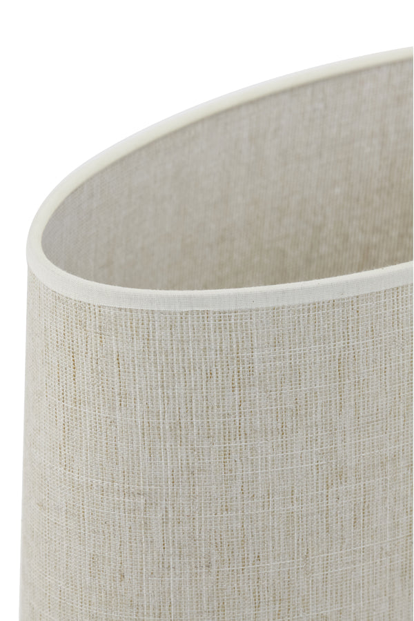 Light & Living Lamp Shades Shade oval straight slim 30-15-25 cm BRESKA pearl white House of Isabella UK