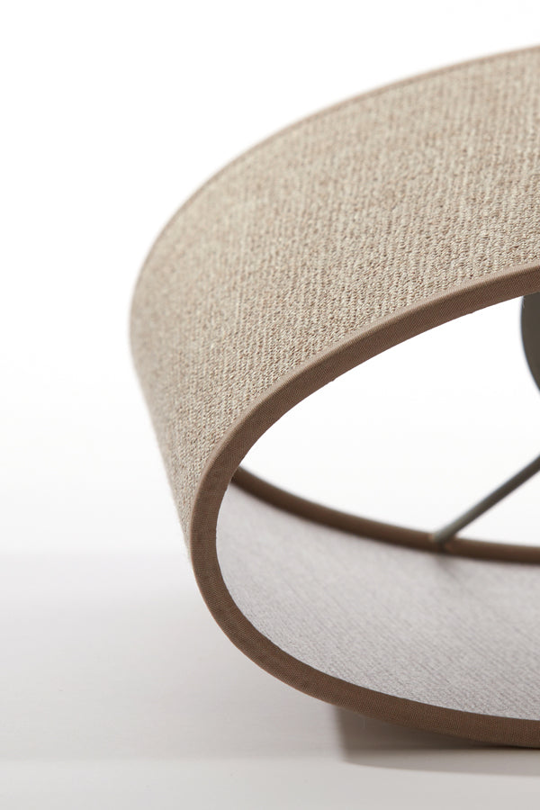 Light & Living Lamp Shades Shade oval straight slim 30-15-25 cm CADEN beige House of Isabella UK