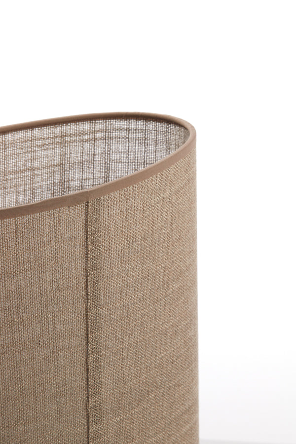 Light & Living Lamp Shades Shade oval straight slim 30-15-25 cm CADEN beige House of Isabella UK