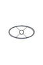 Light & Living Lamp Shades Shade oval straight slim 30-15-25 cm HARPER blue House of Isabella UK