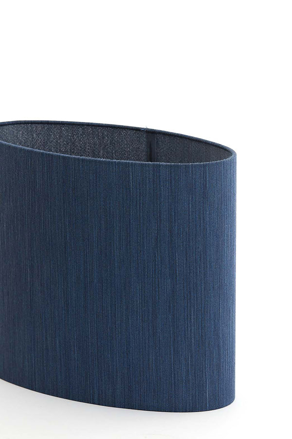 Light & Living Lamp Shades Shade oval straight slim 30-15-25 cm HARPER blue House of Isabella UK
