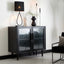 Light & Living Lamp Shades Shade oval straight slim 30-15-25 cm LIVIGNO black House of Isabella UK