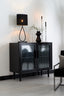 Light & Living Lamp Shades Shade oval straight slim 30-15-25 cm LIVIGNO black House of Isabella UK
