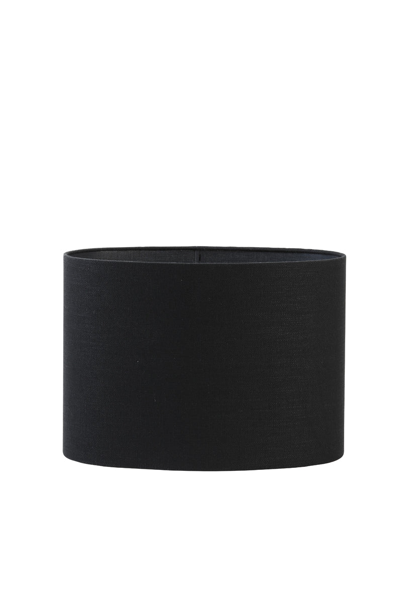 Light & Living Lamp Shades Shade oval straight slim 30-15-25 cm LIVIGNO black House of Isabella UK