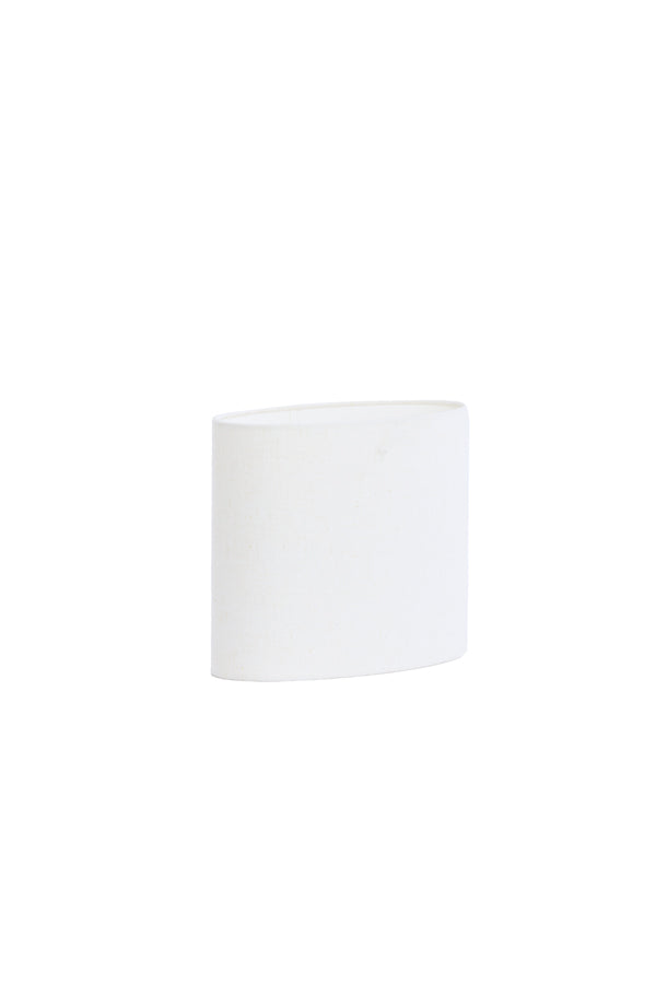 Light & Living Lamp Shades Shade oval straight slim 30-15-25 cm LIVIGNO egg white House of Isabella UK