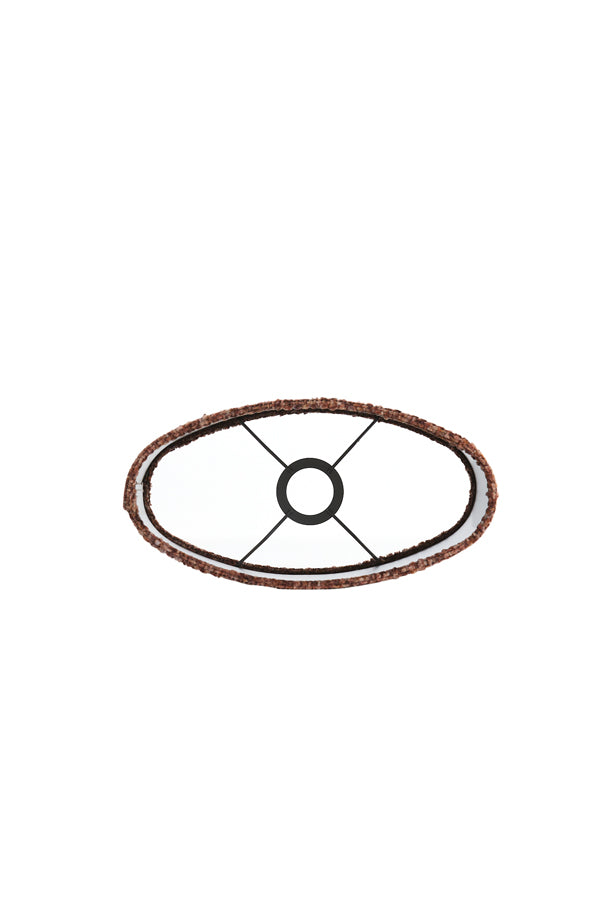 Light & Living Lamp Shades Shade oval straight slim 30-15-25 cm OSIRE burgundy House of Isabella UK