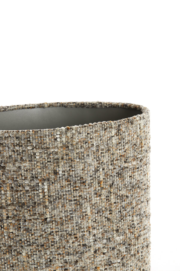 Light & Living Lamp Shades Shade oval straight slim 30-15-25 cm OSIRE grey-brown House of Isabella UK