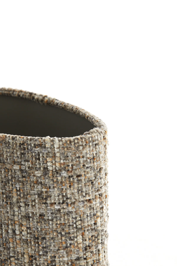 Light & Living Lamp Shades Shade oval straight slim 30-15-25 cm OSIRE grey-brown House of Isabella UK