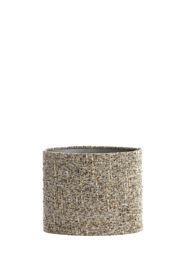 Light & Living Lamp Shades Shade oval straight slim 30-15-25 cm OSIRE grey-brown House of Isabella UK