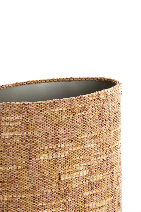 Light & Living Lamp Shades Shade oval straight slim 30-15-25 cm OSIRE terra-brown House of Isabella UK