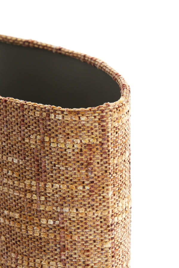 Light & Living Lamp Shades Shade oval straight slim 30-15-25 cm OSIRE terra-brown House of Isabella UK