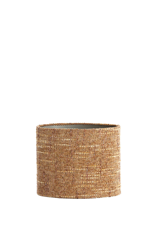 Light & Living Lamp Shades Shade oval straight slim 30-15-25 cm OSIRE terra-brown House of Isabella UK