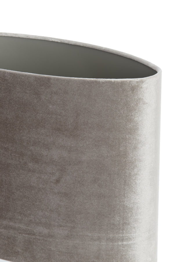 Light & Living Lamp Shades Shade oval straight slim 30-15-25 cm PALATA taupe House of Isabella UK
