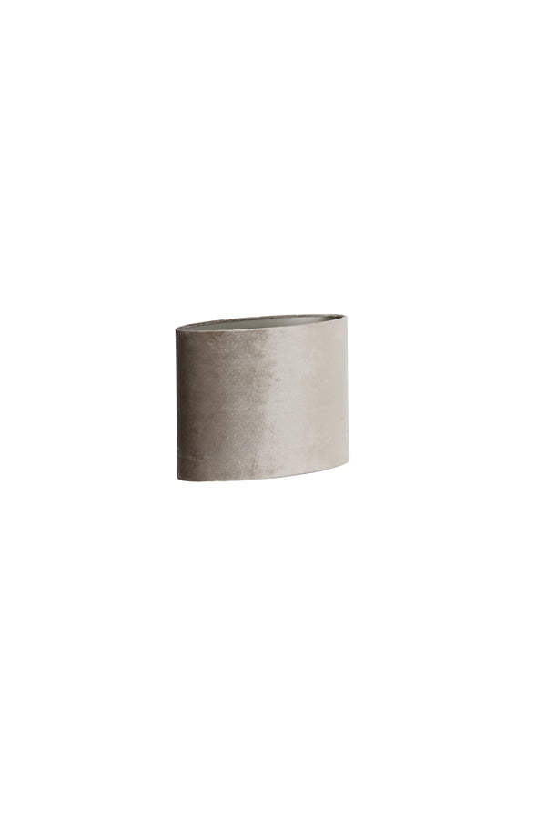 Light & Living Lamp Shades Shade oval straight slim 30-15-25 cm PALATA taupe House of Isabella UK