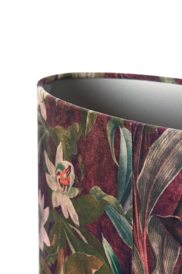 Light & Living Lamp Shades Shade oval straight slim 30-15-25 cm PASSION purple House of Isabella UK