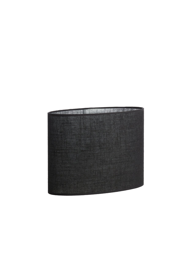 Light & Living Lamp Shades Shade oval straight slim 30-15-25 cm SENDAI black House of Isabella UK