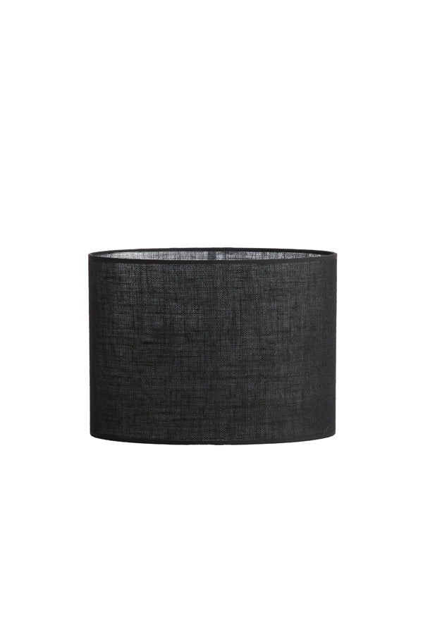 Light & Living Lamp Shades Shade oval straight slim 30-15-25 cm SENDAI black House of Isabella UK