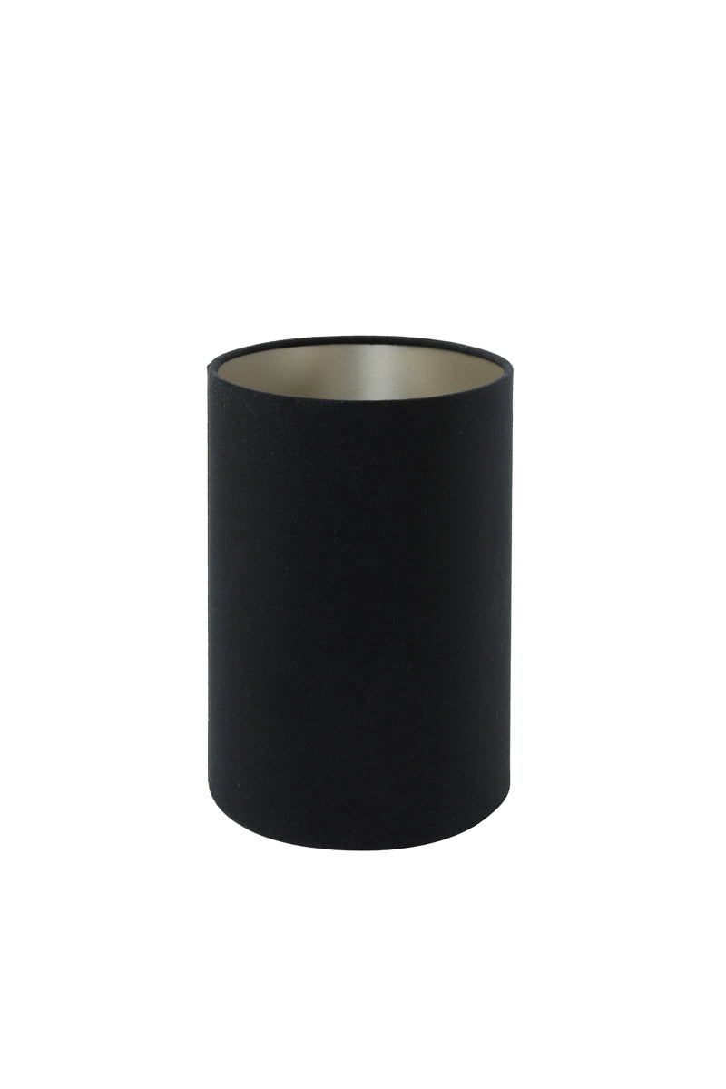 Light & Living Lamp Shades Shade oval straight slim 30-15-25 cm VELOURS black-taupe House of Isabella UK