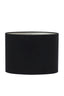 Light & Living Lamp Shades Shade oval straight slim 30-15-25 cm VELOURS black-taupe House of Isabella UK